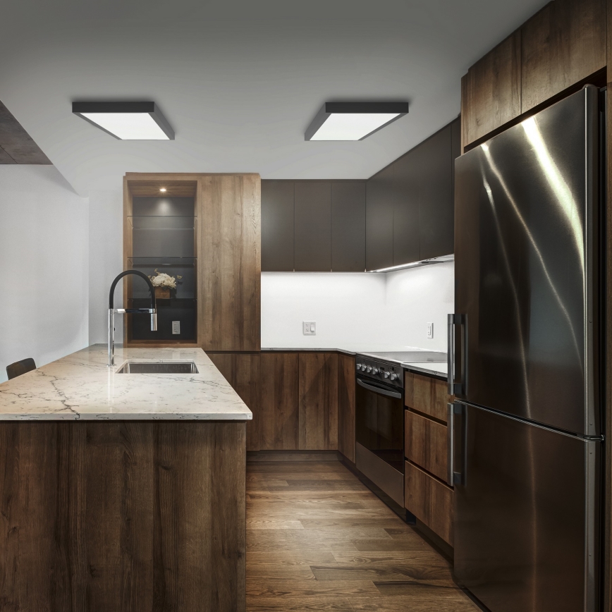 Brilagi - LED Kúpeľňové stropné svietidlo FRAME LED/50W/230V 120x30 cm IP44 čierna