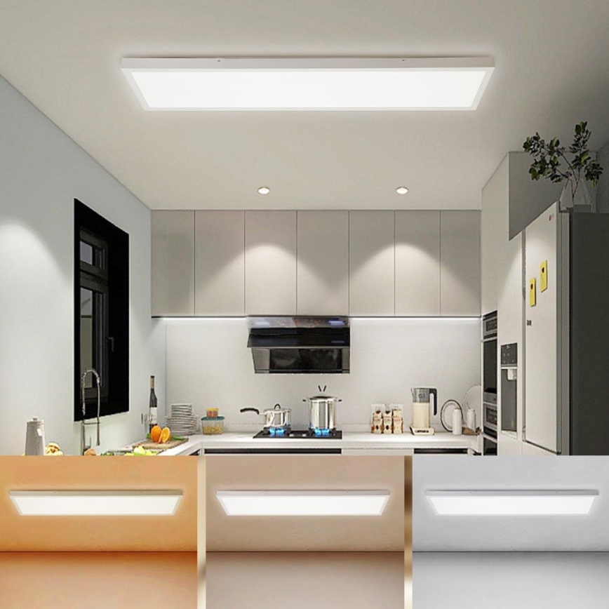 Brilagi - LED Kúpeľňové stropné svietidlo FRAME LED/50W/230V 30x120 cm 3000/4000/6000K IP44 biela