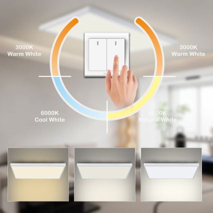 Brilagi - LED kúpeľňové stropné svietidlo FRAME LED/96W/230V 120x60 cm 3000/4000/6000K IP44 biela