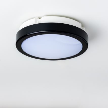 Brilagi - LED Kúpeľňové stropné svietidlo PERA LED/12W/230V pr. 18 cm IP65 čierna