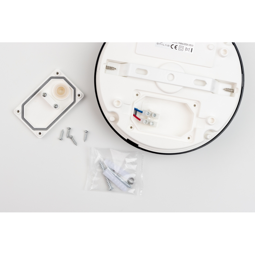 Brilagi - LED Kúpeľňové stropné svietidlo PERA LED/12W/230V pr. 18 cm IP65 čierna