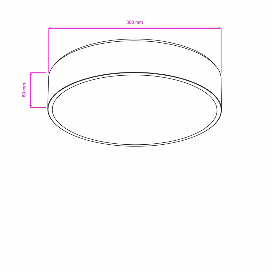 Brilagi - LED kúpeľňové stropné svietidlo POOL LED/24W/230V 3000/4000/5500K priemer 30 cm IP54 matný chróm