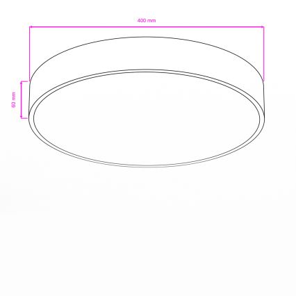 BRILAGI - LED Kúpeľňové stropné svietidlo POOL LED/36W/230V 3000/4000/5500K pr. 40 cm IP54 zlatá
