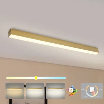 Brilagi - LED Kúpeľňové stropné svietidlo SLEEKLINE LED/40W/230V 3000/4500/6000K zlaté IP44
