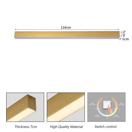Brilagi - LED Kúpeľňové stropné svietidlo SLEEKLINE LED/40W/230V 3000/4500/6000K zlaté IP44