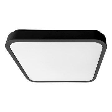 Brilagi - LED kúpeľňové stropné svietidlo so senzorom ZENNA LED/12W/230V 24x24 cm IP44 čierna + diaľkové ovládanie