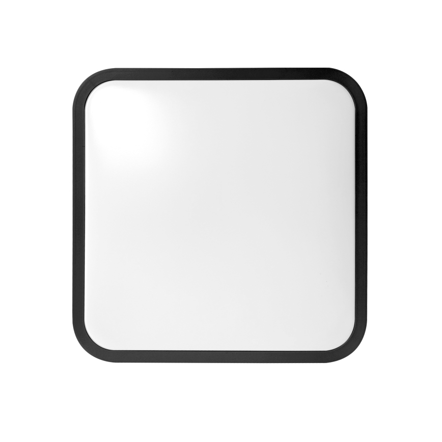 Brilagi - LED kúpeľňové stropné svietidlo so senzorom ZENNA LED/24W/230V 34,5x34,5 cm IP44 čierne + diaľkové ovládanie