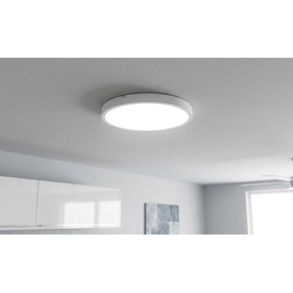 BRILAGI - LED kúpeľňové stropné svietidlo so snímačom ZENNA LED/24W/230V priemer 35 cm IP44 biela