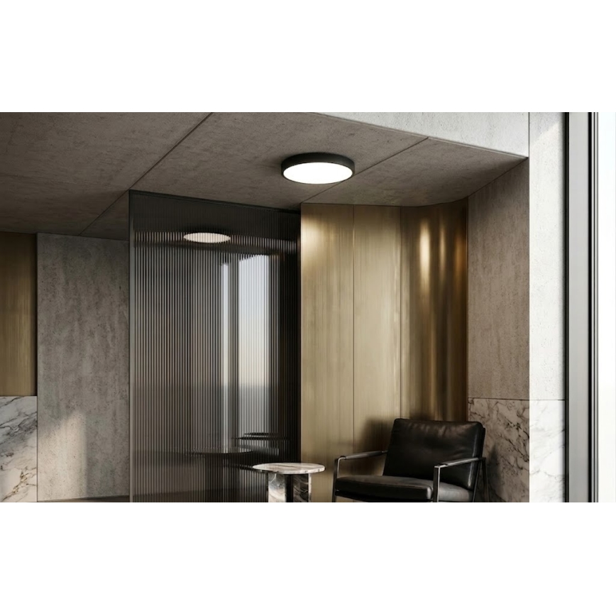 BRILAGI - LED kúpeľňové stropné svietidlo so snímačom ZENNA LED/24W/230V priemer 35 cm IP44 čierna