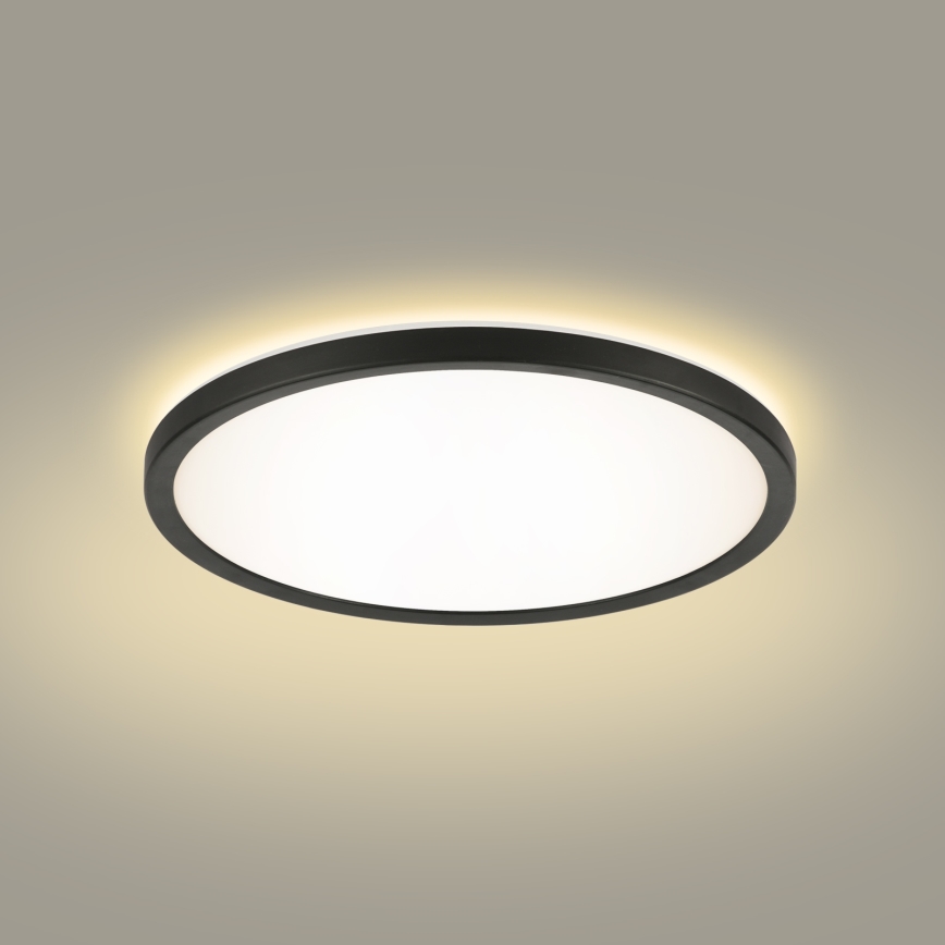 Brilagi - LED Kúpeľňové stropné svietidlo ULTRA SLIM LED/12W/230V pr. 22,5 cm čierna IP54