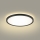 Brilagi - LED Kúpeľňové stropné svietidlo ULTRA SLIM LED/12W/230V pr. 22,5 cm čierna IP54