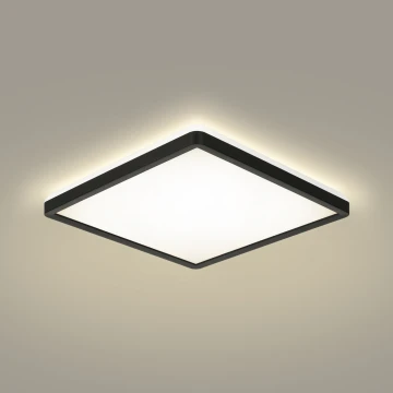 Brilagi - LED Kúpeľňové stropné svietidlo ULTRA SLIM LED/18W/230V 30x30 cm čierna IP54