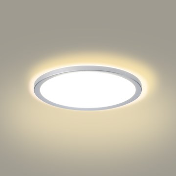 Brilagi - LED Kúpeľňové stropné svietidlo ULTRA SLIM LED/18W/230V pr. 30 cm strieborné IP54