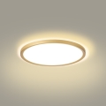 Brilagi - LED Kúpeľňové stropné svietidlo ULTRA SLIM LED/18W/230V priem. 30 cm zlaté IP54