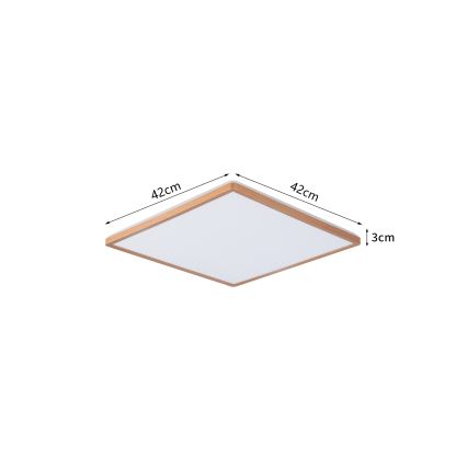 Brilagi - LED kúpeľňové stropné svietidlo ULTRA SLIM LED/24W/230V 42x42 cm ružové zlato IP54