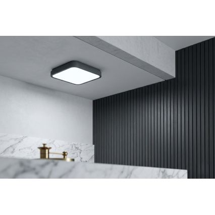 BRILAGI - Kúpeľňové LED stropné svietidlo ZENNA LED/24W/230V 34,5x34,5 cm IP44 antracit