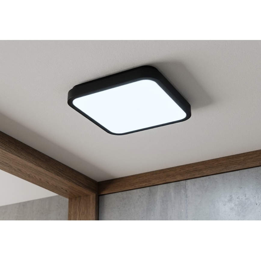 BRILAGI - LED kúpeľňové stropné svietidlo ZENNA LED/24W/230V 34,5x34,5 cm IP44 čierna