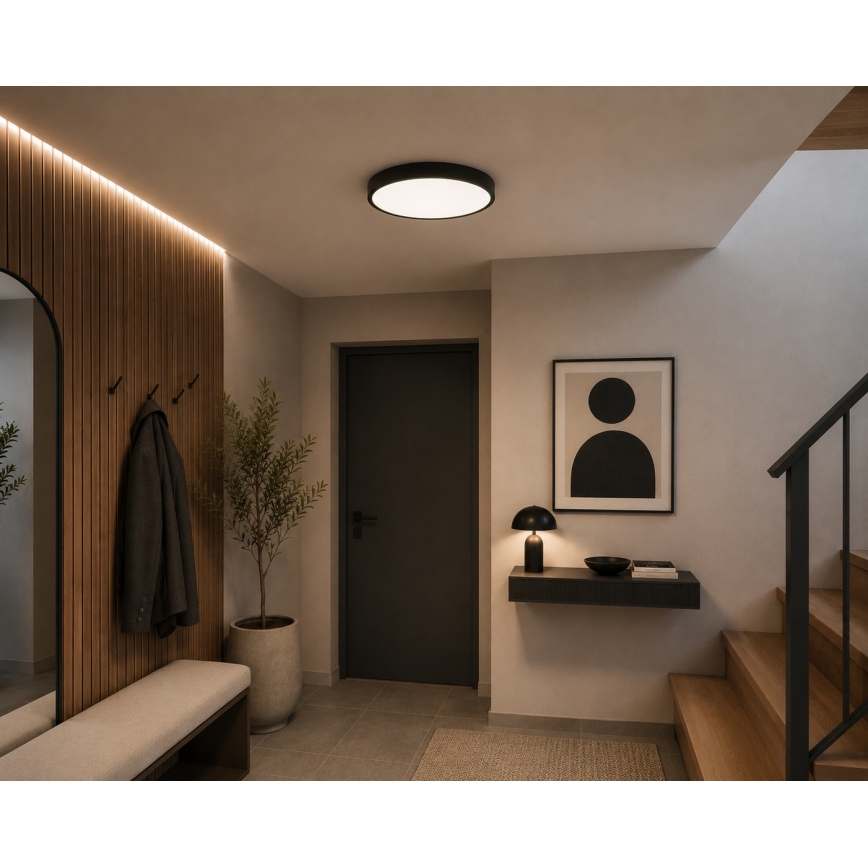 BRILAGI - LED kúpeľňové stropné svietidlo ZENNA LED/24W/230V pr. 35 cm IP44 antracit