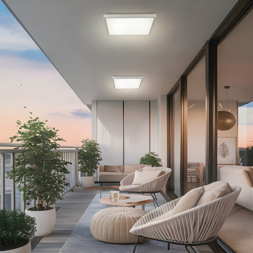 Brilagi - LED Kúpeľňové stropné svietidlo FRAME LED/50W/230V 3000/4000/6000K 60x60 cm IP44 strieborná
