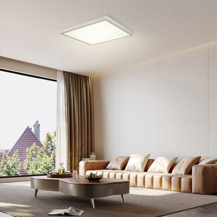 Brilagi - LED Kúpeľňové stropné svietidlo FRAME LED/50W/230V 3000/4000/6000K 60x60 cm IP44 strieborná