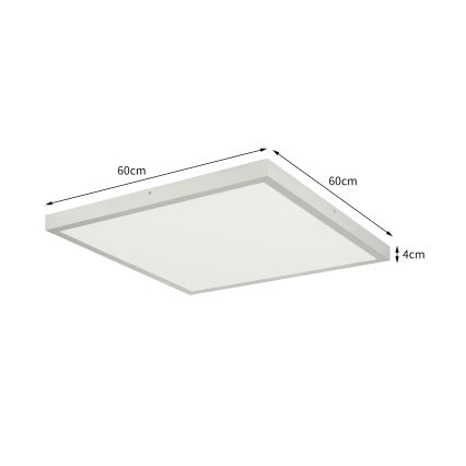 Brilagi - LED Kúpeľňové stropné svietidlo FRAME LED/50W/230V 3000/4000/6000K 60x60 cm IP44 strieborná
