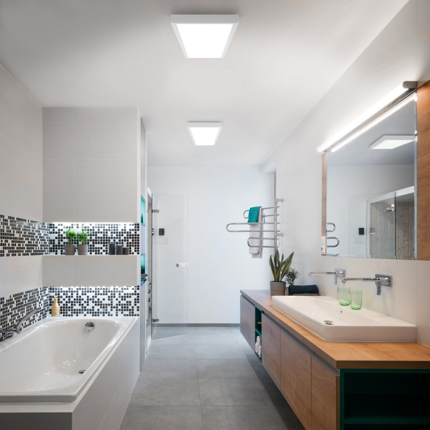Brilagi - LED Kúpeľňové stropné svietidlo FRAME LED/50W/230V 30x120 cm 3000/4000/6000K IP44 biela