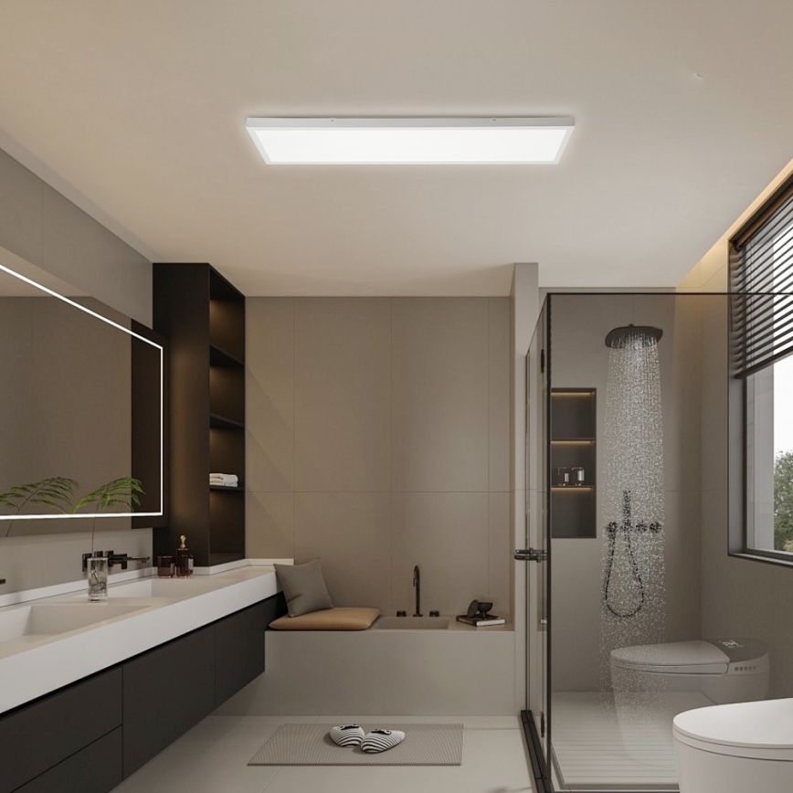 Brilagi - LED Kúpeľňové stropné svietidlo FRAME LED/50W/230V 30x120 cm 3000/4000/6000K IP44 biela