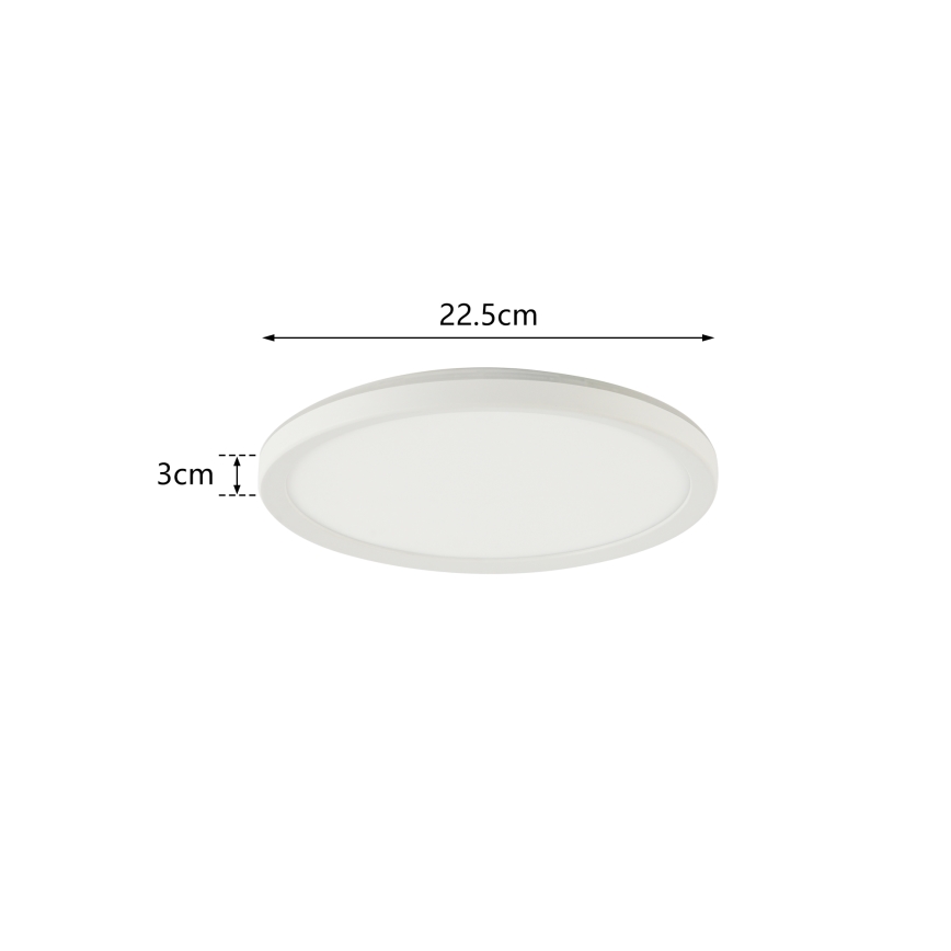 Brilagi - LED Kúpeľňové stropné svietidlo ULTRA SLIM LED/12W/230V pr. 22,5 cm biela IP54