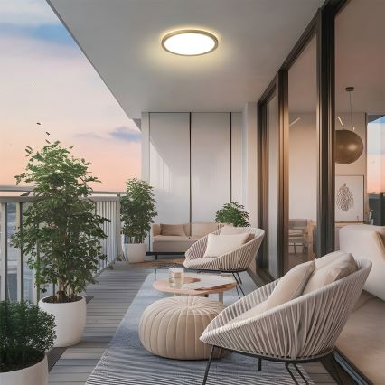 Brilagi - LED kúpeľňové stropné svietidlo ULTRA SLIM LED/12W/230V Ø 22,5 cm zlaté IP54