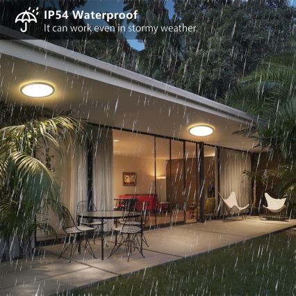 Brilagi - LED kúpeľňové stropné svietidlo ULTRA SLIM LED/12W/230V Ø 22,5 cm zlaté IP54