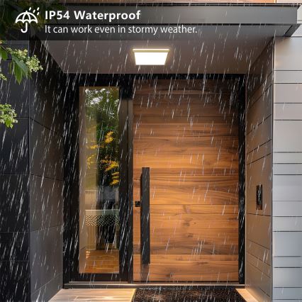 Brilagi - LED Kúpeľňové stropné svietidlo ULTRA SLIM LED/18W/230V 30x30 cm zlaté IP54