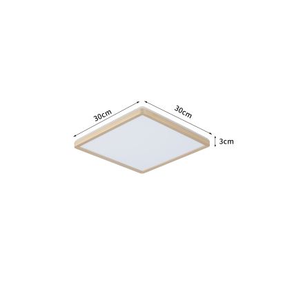 Brilagi - LED Kúpeľňové stropné svietidlo ULTRA SLIM LED/18W/230V 30x30 cm zlaté IP54