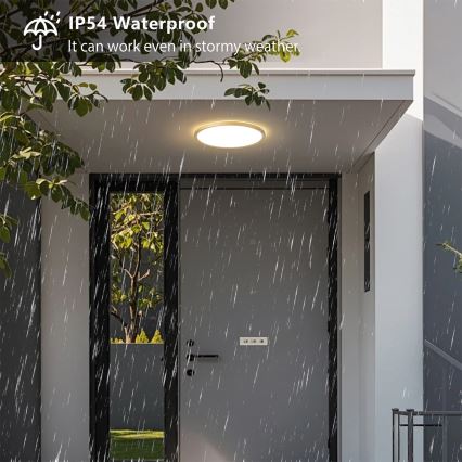 Brilagi - LED Kúpeľňové stropné svietidlo ULTRA SLIM LED/18W/230V priem. 30 cm zlaté IP54