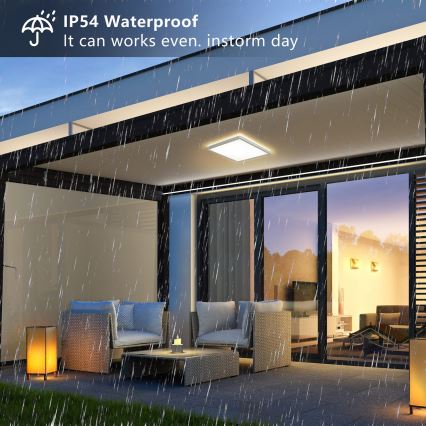 Brilagi - LED Kúpeľňové stropné svietidlo ULTRA SLIM LED/24W/230V 42x42 cm biela IP54