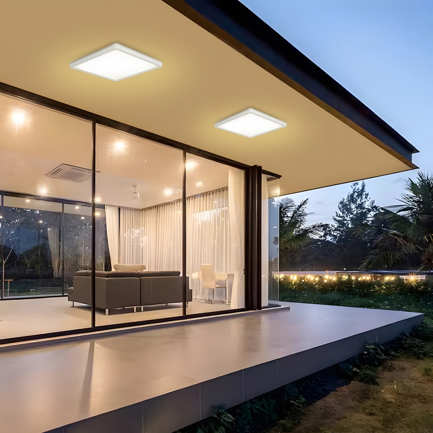 Brilagi - LED Kúpeľňové stropné svietidlo ULTRA SLIM LED/24W/230V 42x42 cm biela IP54