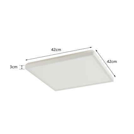 Brilagi - LED Kúpeľňové stropné svietidlo ULTRA SLIM LED/24W/230V 42x42 cm biela IP54