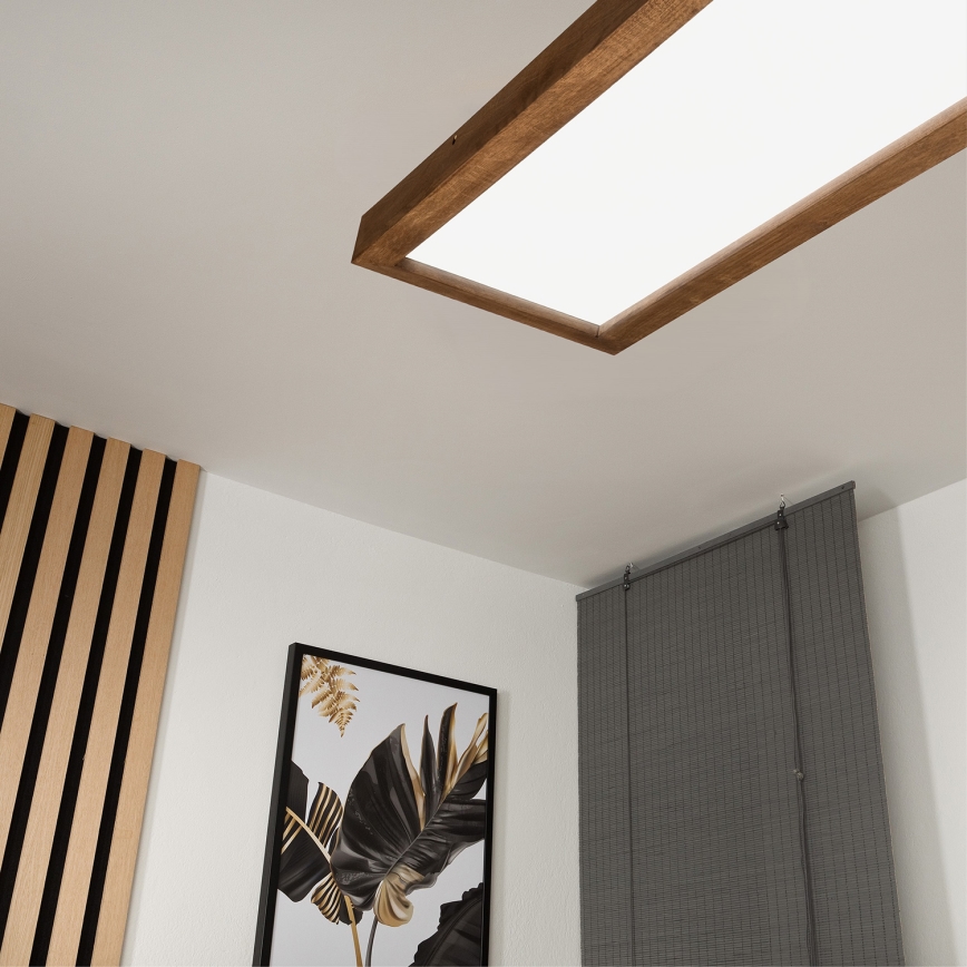 Brilagi - LED kúpeľňové stropné svietidlo WOODY FRAME LED/40W/230V 120x30 cm IP44 dub, čerešňa