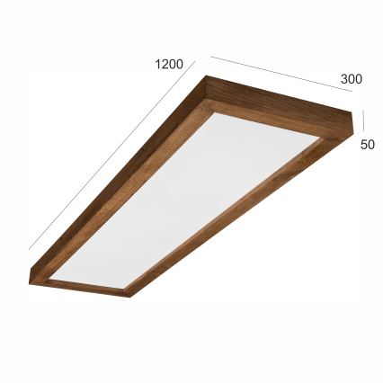 Brilagi - LED kúpeľňové stropné svietidlo WOODY FRAME LED/40W/230V 120x30 cm IP44 dub, čerešňa