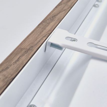 Brilagi - LED kúpeľňové stropné svietidlo WOODY FRAME LED/40W/230V 120x30 cm IP44 dub orech