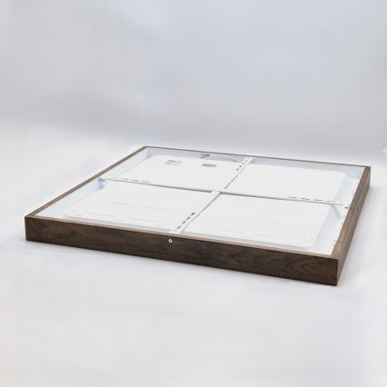 Brilagi - LED Kúpeľňové stropné svietidlo WOODY FRAME LED/40W/230V 60x60 cm IP44 orech