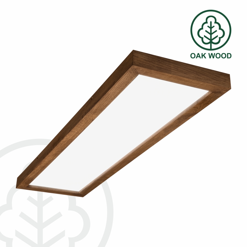 Brilagi - LED stropné svietidlo do kúpeľne WOODY FRAME LED/50W/230V 120x30 cm IP44 dub/čerešňa