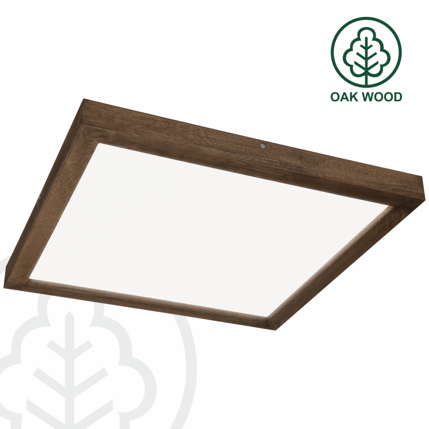 Brilagi - LED kúpeľňové stropné svietidlo WOODY FRAME LED/50W/230V 60x60 cm IP44 dub/orech
