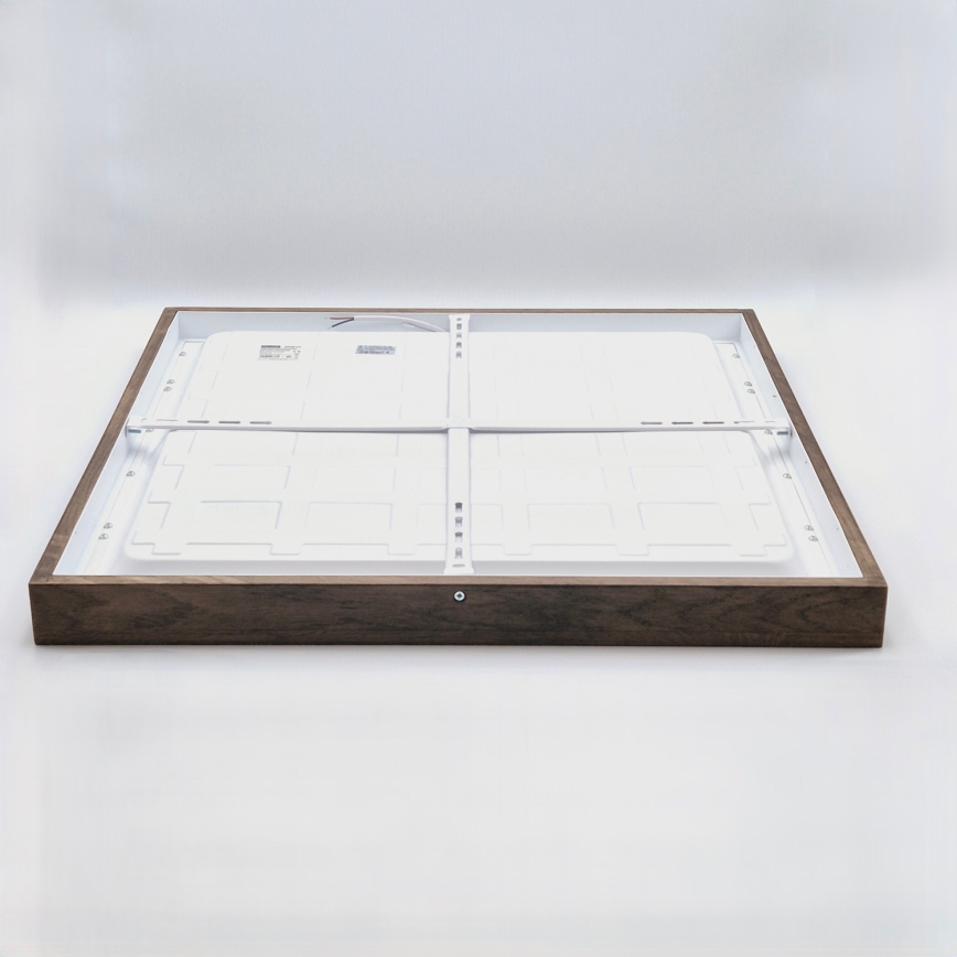 Brilagi - LED kúpeľňové stropné svietidlo WOODY FRAME LED/50W/230V 60x60 cm IP44 dub/orech