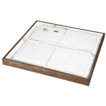 Brilagi - LED kúpeľňové stropné svietidlo WOODY FRAME LED/50W/230V 60x60 cm IP44 dub/orech