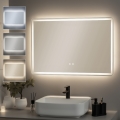 BRILAGI - LED kúpeľňové vyhrievané zrkadlo BELLA LED/19W/230V 60x90 cm IP44 CRI 90 stmievateľné + CCT