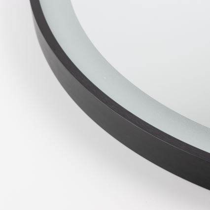 Brilagi - LED kúpeľňové zrkadlo ASTI LED/19W/230V pr. 60 cm čierne IP44 CRI 90 stmievateľné + CCT