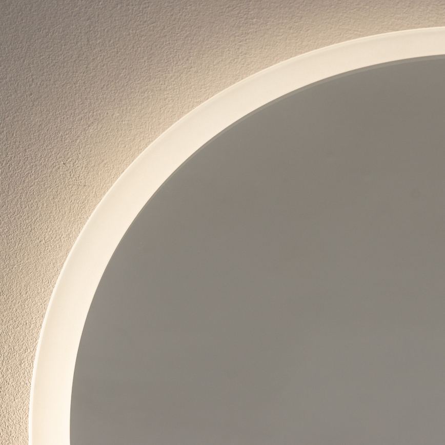 Brilagi - LED kúpeľňové zrkadlo BERNATE LED/19W/230V priemer 60 cm strieborné IP44 CRI 90 stmievateľné + CCT