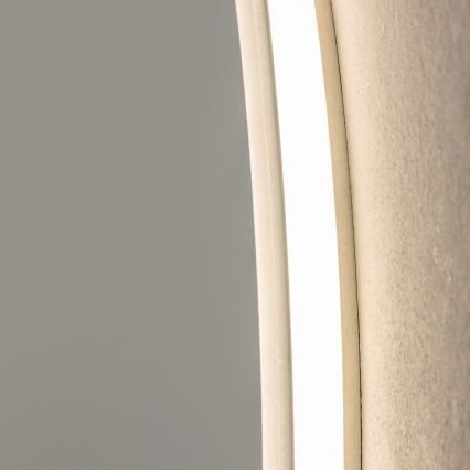 Brilagi - LED kúpeľňové zrkadlo BERNATE LED/19W/230V priemer 60 cm strieborné IP44 CRI 90 stmievateľné + CCT