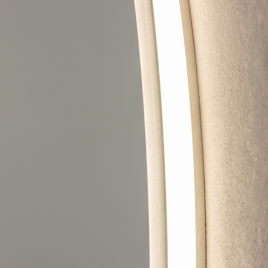 Brilagi - LED kúpeľňové zrkadlo BERNATE LED/19W/230V priemer 60 cm strieborné IP44 CRI 90 stmievateľné + CCT