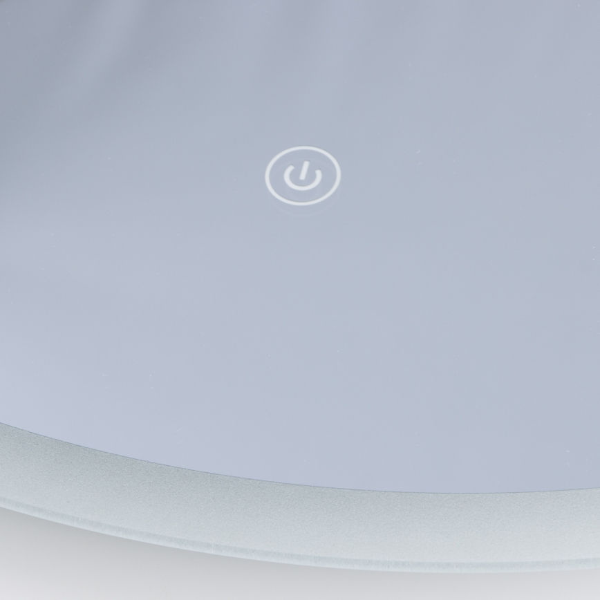 Brilagi - LED kúpeľňové zrkadlo BERNATE LED/19W/230V priemer 60 cm strieborné IP44 CRI 90 stmievateľné + CCT